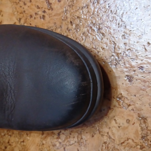 UGG Australia Women's Chocolate Brown Leather & Wool Robbie Boots 7.5 - Picture 10 of 10